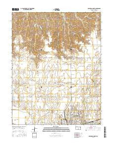 McPherson North Kansas Current topographic map, 1:24000 scale, 7.5 X 7.5 Minute, Year 2015