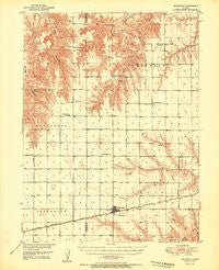 Mc Donald Kansas Historical topographic map, 1:62500 scale, 15 X 15 Minute, Year 1951