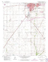 Mc Pherson South Kansas Historical topographic map, 1:24000 scale, 7.5 X 7.5 Minute, Year 1965