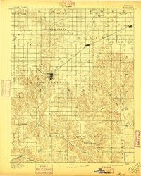 Meade Kansas Historical topographic map, 1:125000 scale, 30 X 30 Minute, Year 1892