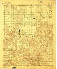 Meade Kansas Historical topographic map, 1:125000 scale, 30 X 30 Minute, Year 1892
