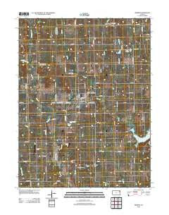 Meriden Kansas Historical topographic map, 1:24000 scale, 7.5 X 7.5 Minute, Year 2012