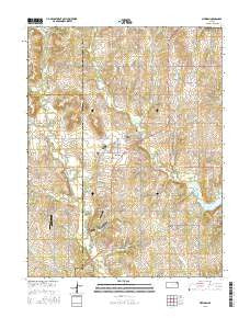 Meriden Kansas Current topographic map, 1:24000 scale, 7.5 X 7.5 Minute, Year 2015