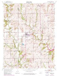 Meriden Kansas Historical topographic map, 1:24000 scale, 7.5 X 7.5 Minute, Year 1952