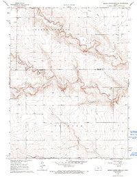 Middle Ladder Creek East Kansas Historical topographic map, 1:24000 scale, 7.5 X 7.5 Minute, Year 1968