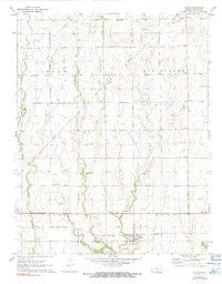Milan Kansas Historical topographic map, 1:24000 scale, 7.5 X 7.5 Minute, Year 1971