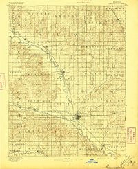 Minneapolis Kansas Historical topographic map, 1:125000 scale, 30 X 30 Minute, Year 1892