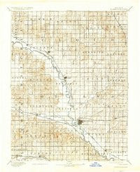 Minneapolis Kansas Historical topographic map, 1:125000 scale, 30 X 30 Minute, Year 1892