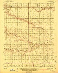 Modoc Kansas Historical topographic map, 1:62500 scale, 15 X 15 Minute, Year 1941