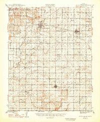 Mound Valley Kansas Historical topographic map, 1:62500 scale, 15 X 15 Minute, Year 1948