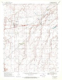 Mullinville Kansas Historical topographic map, 1:24000 scale, 7.5 X 7.5 Minute, Year 1969