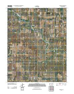 Murdock Kansas Historical topographic map, 1:24000 scale, 7.5 X 7.5 Minute, Year 2012