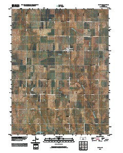 Narka Kansas Historical topographic map, 1:24000 scale, 7.5 X 7.5 Minute, Year 2009