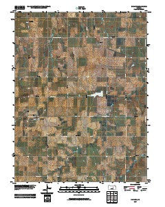 Navarre Kansas Historical topographic map, 1:24000 scale, 7.5 X 7.5 Minute, Year 2009