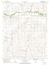 Nekoma Kansas Historical topographic map, 1:24000 scale, 7.5 X 7.5 Minute, Year 1966