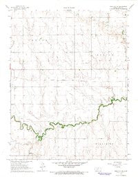 Ness City NE Kansas Historical topographic map, 1:24000 scale, 7.5 X 7.5 Minute, Year 1966