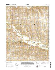 Netawaka Kansas Current topographic map, 1:24000 scale, 7.5 X 7.5 Minute, Year 2015