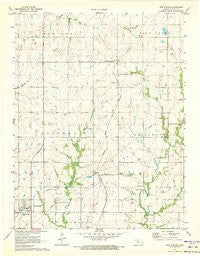 New Strawn Kansas Historical topographic map, 1:24000 scale, 7.5 X 7.5 Minute, Year 1971