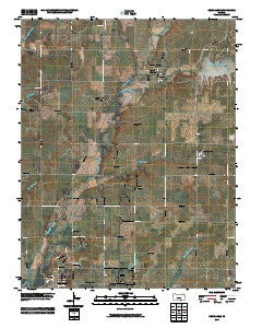 New Salem Kansas Historical topographic map, 1:24000 scale, 7.5 X 7.5 Minute, Year 2010