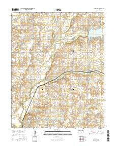 New Salem Kansas Current topographic map, 1:24000 scale, 7.5 X 7.5 Minute, Year 2015
