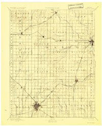 Newton Kansas Historical topographic map, 1:125000 scale, 30 X 30 Minute, Year 1894