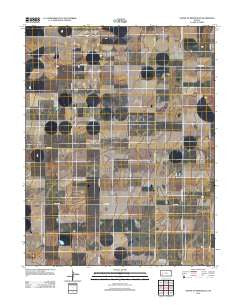 North of Pierceville Kansas Historical topographic map, 1:24000 scale, 7.5 X 7.5 Minute, Year 2012