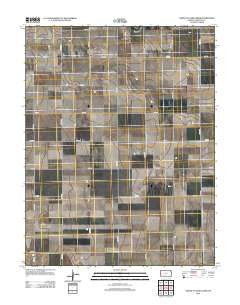 North of Sand Creek Kansas Historical topographic map, 1:24000 scale, 7.5 X 7.5 Minute, Year 2012