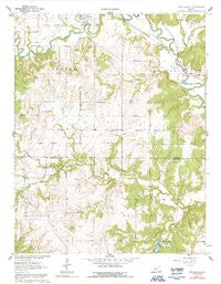 Oak Valley Kansas Historical topographic map, 1:24000 scale, 7.5 X 7.5 Minute, Year 1962