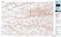 Oakley Kansas Historical topographic map, 1:100000 scale, 30 X 60 Minute, Year 1985