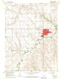 Oberlin Kansas Historical topographic map, 1:24000 scale, 7.5 X 7.5 Minute, Year 1965