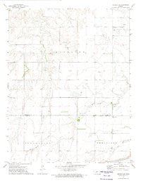 Offerle NW Kansas Historical topographic map, 1:24000 scale, 7.5 X 7.5 Minute, Year 1972