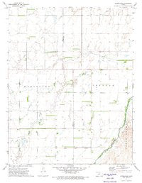 Offerle SE Kansas Historical topographic map, 1:24000 scale, 7.5 X 7.5 Minute, Year 1972