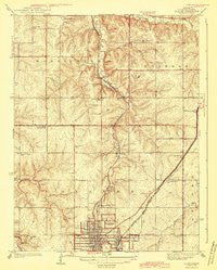 Olathe Kansas Historical topographic map, 1:31680 scale, 7.5 X 7.5 Minute, Year 1943