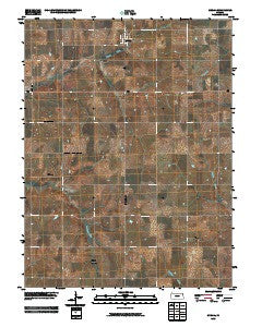 Oneida Kansas Historical topographic map, 1:24000 scale, 7.5 X 7.5 Minute, Year 2009