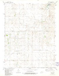 Osgood Kansas Historical topographic map, 1:24000 scale, 7.5 X 7.5 Minute, Year 1980