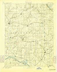 Oskaloosa Kansas Historical topographic map, 1:125000 scale, 30 X 30 Minute, Year 1894