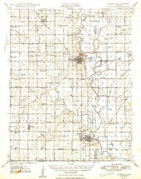 Oswego Kansas Historical topographic map, 1:62500 scale, 15 X 15 Minute, Year 1948