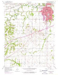Ottawa South Kansas Historical topographic map, 1:24000 scale, 7.5 X 7.5 Minute, Year 1956