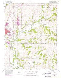Paola East Kansas Historical topographic map, 1:24000 scale, 7.5 X 7.5 Minute, Year 1956