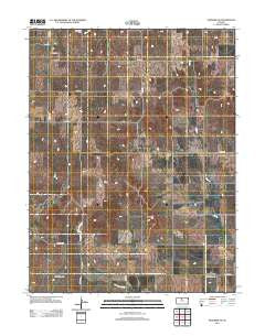 Paradise NE Kansas Historical topographic map, 1:24000 scale, 7.5 X 7.5 Minute, Year 2012
