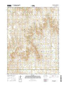 Paradise NE Kansas Current topographic map, 1:24000 scale, 7.5 X 7.5 Minute, Year 2015