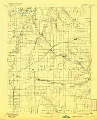 Parkerville Kansas Historical topographic map, 1:125000 scale, 30 X 30 Minute, Year 1894
