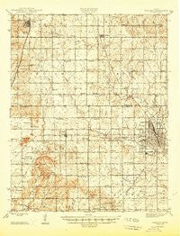 Parsons Kansas Historical topographic map, 1:62500 scale, 15 X 15 Minute, Year 1946