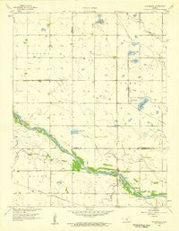 Patterson Kansas Historical topographic map, 1:24000 scale, 7.5 X 7.5 Minute, Year 1958