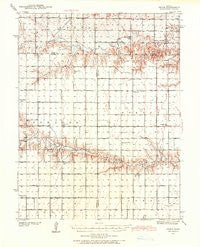 Pence Kansas Historical topographic map, 1:62500 scale, 15 X 15 Minute, Year 1939