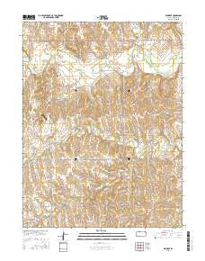 Penokee Kansas Current topographic map, 1:24000 scale, 7.5 X 7.5 Minute, Year 2015