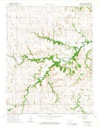 Piedmont NE Kansas Historical topographic map, 1:24000 scale, 7.5 X 7.5 Minute, Year 1964