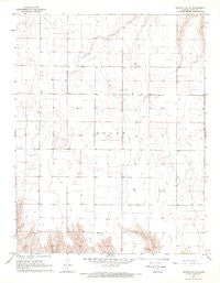 Pierceville NE Kansas Historical topographic map, 1:24000 scale, 7.5 X 7.5 Minute, Year 1968
