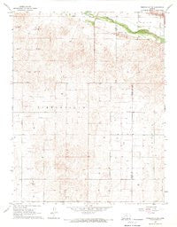Pierceville SW Kansas Historical topographic map, 1:24000 scale, 7.5 X 7.5 Minute, Year 1967