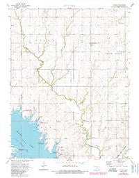 Pilsen Kansas Historical topographic map, 1:24000 scale, 7.5 X 7.5 Minute, Year 1971